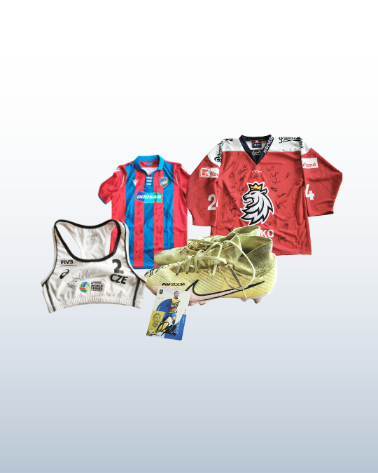 Ve 3. charitativní aukci se vydražily sportovní předměty za 14 tisíc korun!